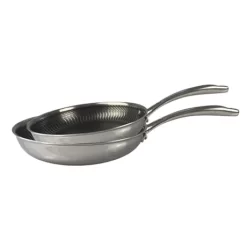 Lot 2 Poêles Anti-adhérentes Olympe 24 Et 28 Cm