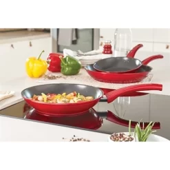 Lot De 3 Poêles Antiadhérentes Prestige Rubis 20, 24 Et 28 Cm 6 Lot De 3 Poêles Antiadhérentes Prestige Rubis 20, 24 Et 28 Cm -Produits De Cuisine 13920 2 3 Lot de 3 poeles antiadherentes Prestige Rubis 20 24 et 28 cm Mathon