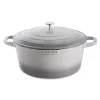 Cocotte Légère Ronde En Fonte D'aluminium 28 Cm 6,7 L Coloris Gris