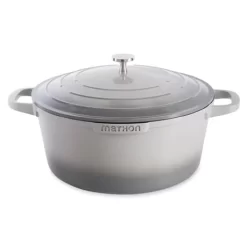 Cocotte Légère Ronde En Fonte D'aluminium 28 Cm 6,7 L Coloris Gris