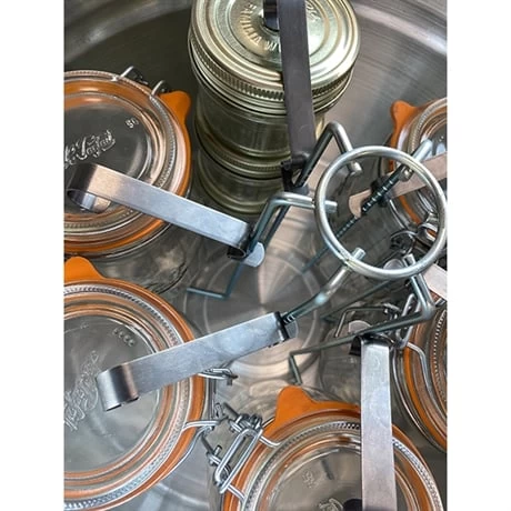 Lot Cuiseur 90 L 24 Bocaux Avec Thermomètre à Cadran Et Pince à Bocal 3 Lot Cuiseur 90 L 24 Bocaux Avec Thermomètre à Cadran Et Pince à Bocal – Image 3