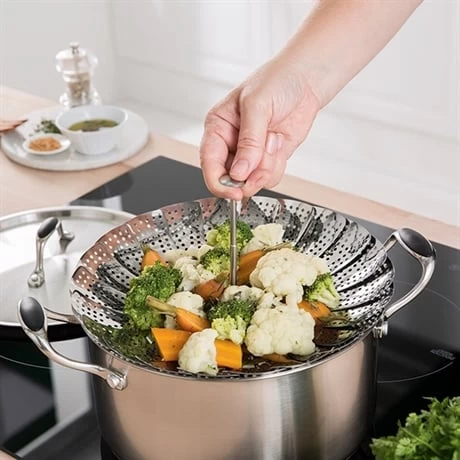 Panier Vapeur Inox Marguerite Pliable 28 Cm 1 Panier Vapeur Inox Marguerite Pliable 28 Cm