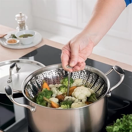 Panier Vapeur Inox Marguerite Pliable 28 Cm 2 Panier Vapeur Inox Marguerite Pliable 28 Cm – Image 2