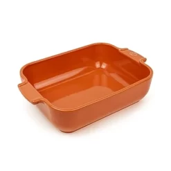 Peugeot Plat Rectangulaire Céramique Terracotta 25 Cm