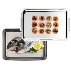 Plat à Four Inox Extra Profond Avec Couvercle Duplex 7 Plat à Four Inox Extra Profond Avec Couvercle Duplex -Produits De Cuisine 371003 2 1 Plat a four Inox extra profond avec couvercle Duplex Inoxriv