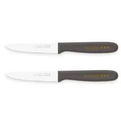 Lot De 2 Couteaux Office 9 Cm Taupe