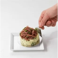 Lot 3 Cercles De Présentation En Inox Avec Poussoir + 3 Supports -Produits De Cuisine 57986 2 4 Lot 3 cercles de presentation en inox avec poussoir 3 supports Mathon