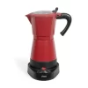 LIVOO Cafetière électrique Italienne Rouge 6 Tasses 480 W
