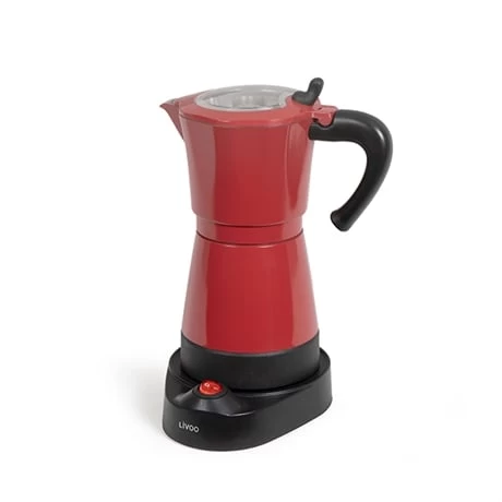LIVOO Cafetière électrique Italienne Rouge 6 Tasses 480 W 3 LIVOO Cafetière électrique Italienne Rouge 6 Tasses 480 W – Image 3