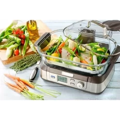 Cuisinart Cuiseur Vapeur Digital CookFresh STM1000E -Produits De Cuisine 71569 3 8 Cuiseur vapeur Digital CookFresh STM1000E Cuisinart