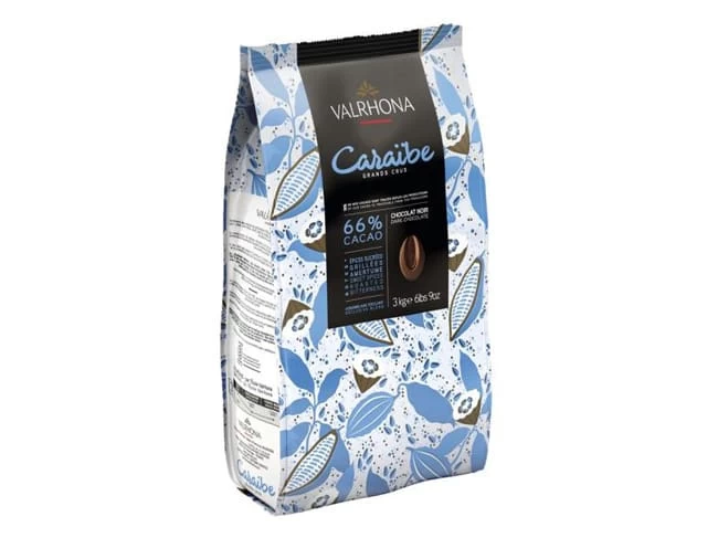 Chocolat Noir Caraïbe 66% - 3 Kg - Valrhona 1 Chocolat Noir Caraïbe 66% - 3 Kg - Valrhona